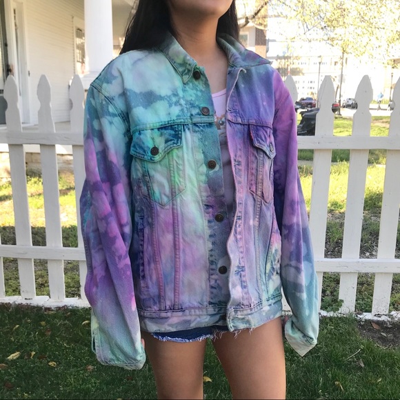 levi's tie dye denim jacket